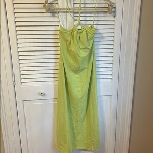 Lime Green Halter Top Dress